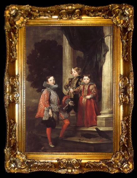 framed  Anthony Van Dyck The Balbi Children, ta009-2